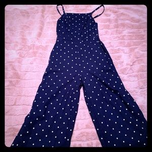 Blue Capri jumpsuit